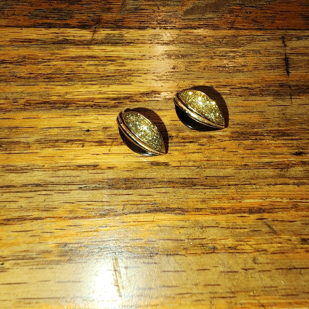 Gold and Silver Leaf Earrings